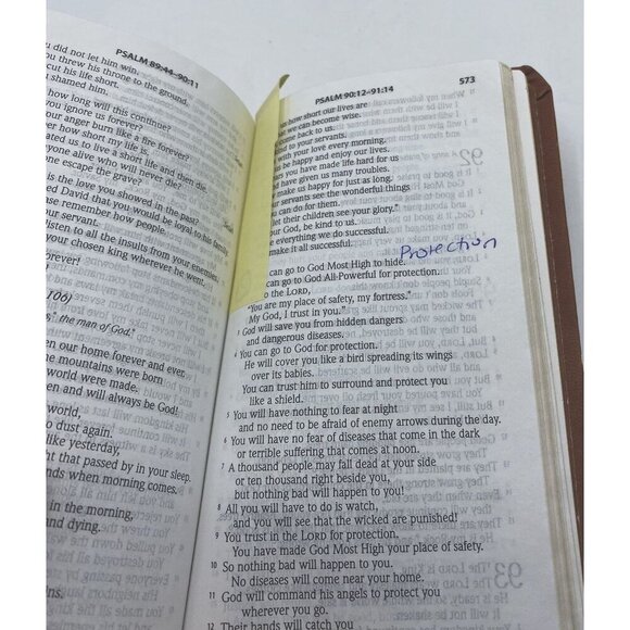 "Jesus Of Nazareth" Brown Faux Leather Bound Book Gold Tone Edges Ribbon Marker - Picture 12 of 16